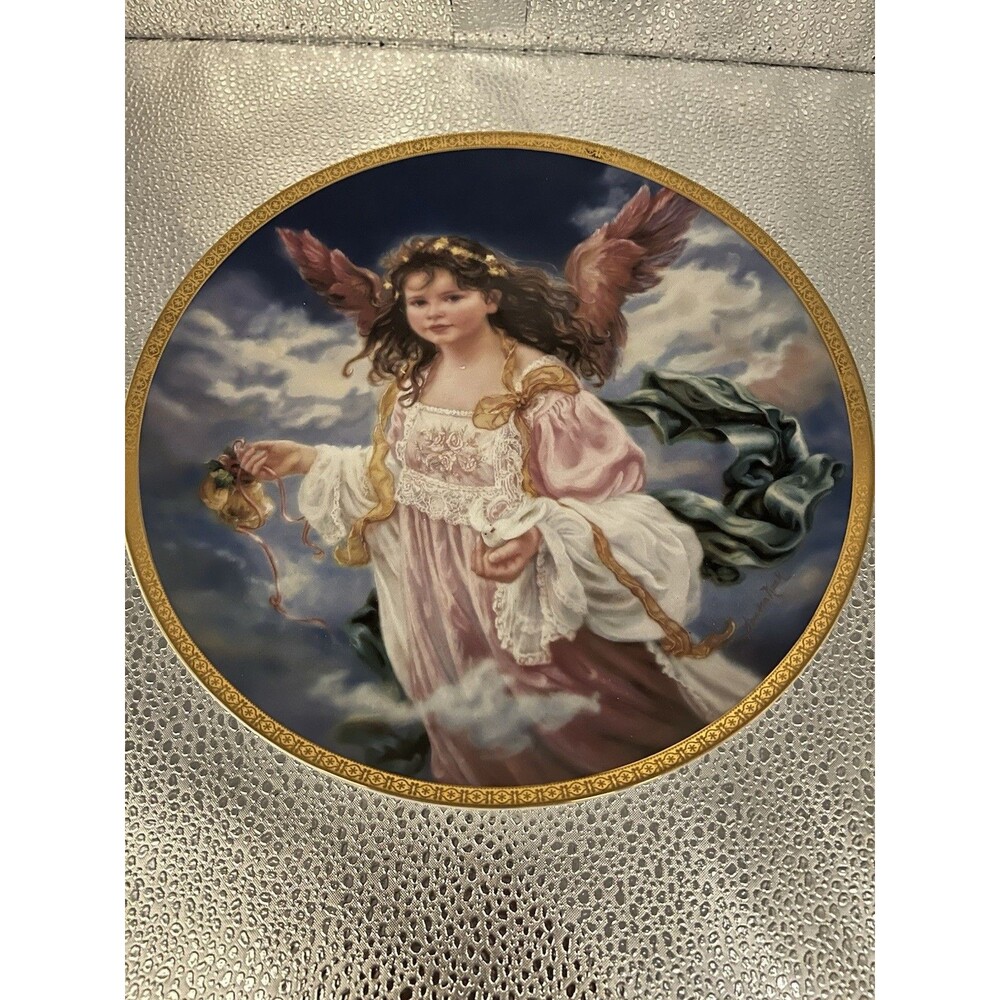 Reco Sandra Kuck Rejoice Limited Edition Angel Christmas Collector Plate